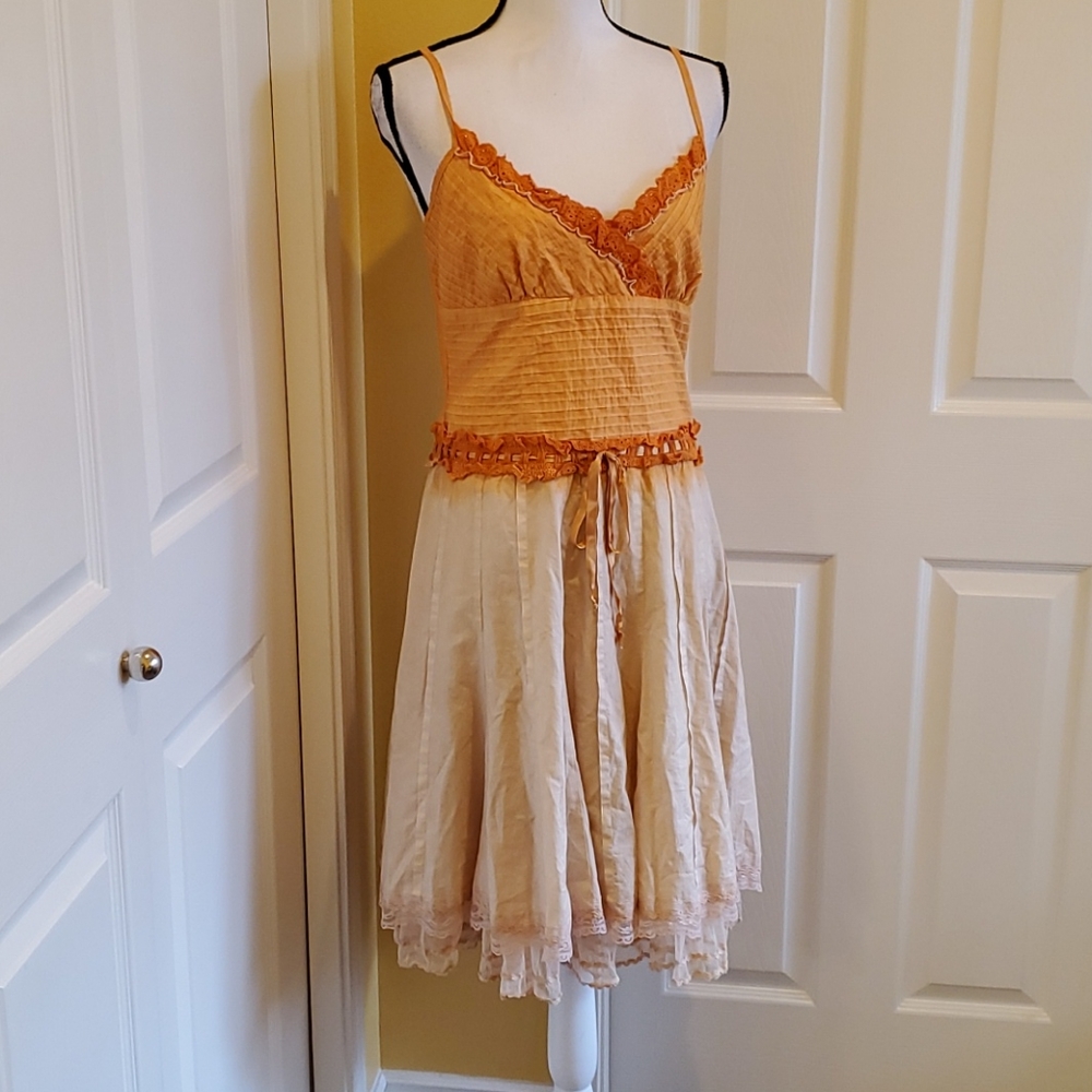 JVS D' ORANGE BOHO SUNDRESS, SIZE M